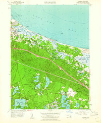 Sandwich 1957 topographic map thumbnail