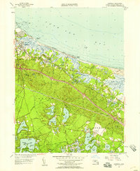 Sandwich 1957 topographic map thumbnail