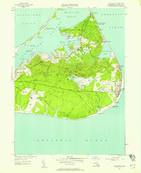 Siasconset 1951 topographic map thumbnail