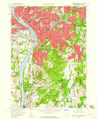 Springfield South 1958 topographic map thumbnail