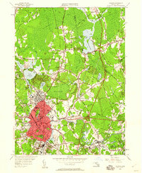 Taunton 1949 topographic map thumbnail