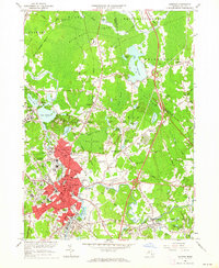 Taunton 1962 topographic map thumbnail