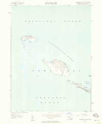 Tuckernuck Island 1951 topographic map thumbnail