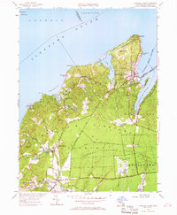 Vineyard Haven 1951 topographic map thumbnail