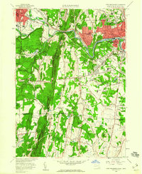 West Springfield 1958 topographic map thumbnail