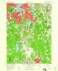 Weymouth 1958 topographic map thumbnail