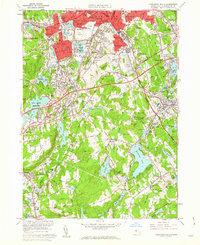 Worcester South 1960 topographic map thumbnail