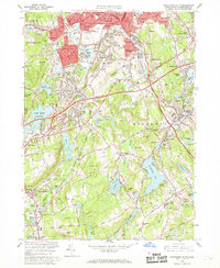 Worcester South 1960 topographic map thumbnail