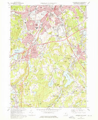 Worcester South 1973 topographic map thumbnail