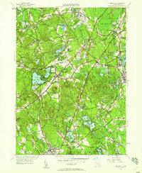 Wrentham 1945 topographic map thumbnail