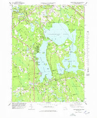 Assawompset Pond 1978 topographic map thumbnail