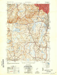 Blue Hills 1954 topographic map thumbnail