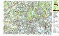 Boston North 1985 topographic map thumbnail