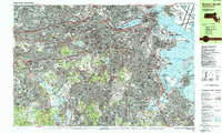 Boston South 1987 topographic map thumbnail