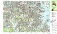 Boston South 1987 topographic map thumbnail