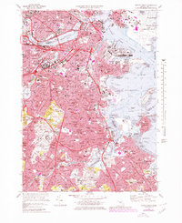 Boston South 1970 topographic map thumbnail