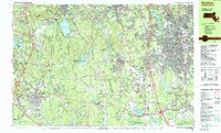 Brockton 1987 topographic map thumbnail