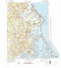 Duxbury 1974 topographic map thumbnail