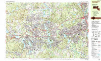 Framingham 1987 topographic map thumbnail
