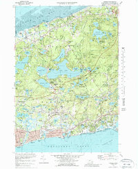 Harwich 1974 topographic map thumbnail