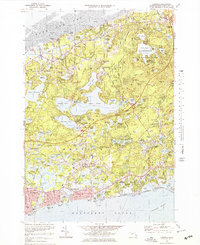 Harwich 1974 topographic map thumbnail