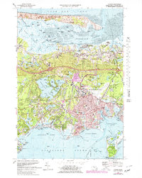 Hyannis 1974 topographic map thumbnail