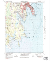 New Bedford South 1977 topographic map thumbnail