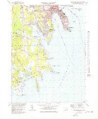 New Bedford South 1977 topographic map thumbnail