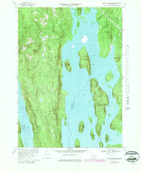 Quabbin Reservoir 1967 topographic map thumbnail