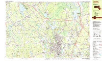 Taunton 1987 topographic map thumbnail