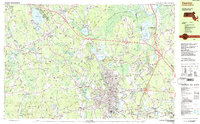 Taunton 1987 topographic map thumbnail