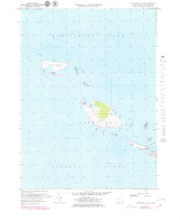 Tuckernuck Island 1972 topographic map thumbnail