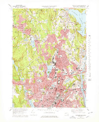 Worcester North 1974 topographic map thumbnail