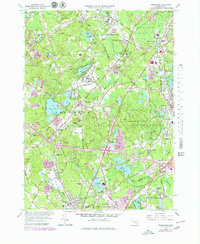 Wrentham 1964 topographic map thumbnail