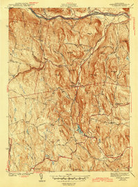 Ashfield 1943 topographic map thumbnail