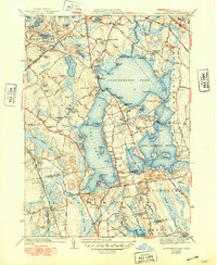 Assawompset Pond 1941 topographic map thumbnail