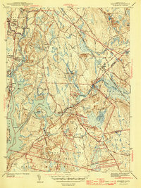 Assonet 1943 topographic map thumbnail