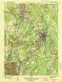 Attleboro 1943 topographic map thumbnail
