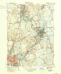 Attleboro 1943 topographic map thumbnail