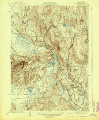Belchertown 1942 topographic map thumbnail