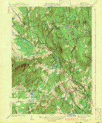Belchertown 1943 topographic map thumbnail