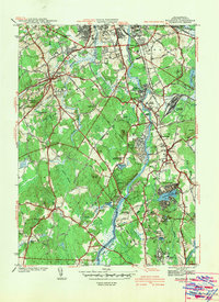 Billerica 1942 topographic map thumbnail