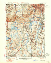 Blue Hills 1941 topographic map thumbnail