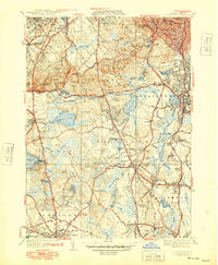 Blue Hills 1941 topographic map thumbnail