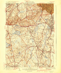 Blue Hills 1941 topographic map thumbnail