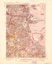 Boston South 1946 topographic map thumbnail