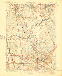 Bridgewater 1940 topographic map thumbnail