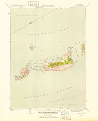 Cuttyhunk 1951 topographic map thumbnail