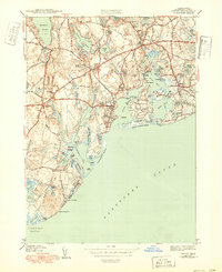 Cotuit 1943 topographic map thumbnail