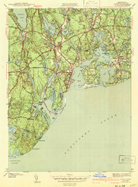 Cotuit 1943 topographic map thumbnail